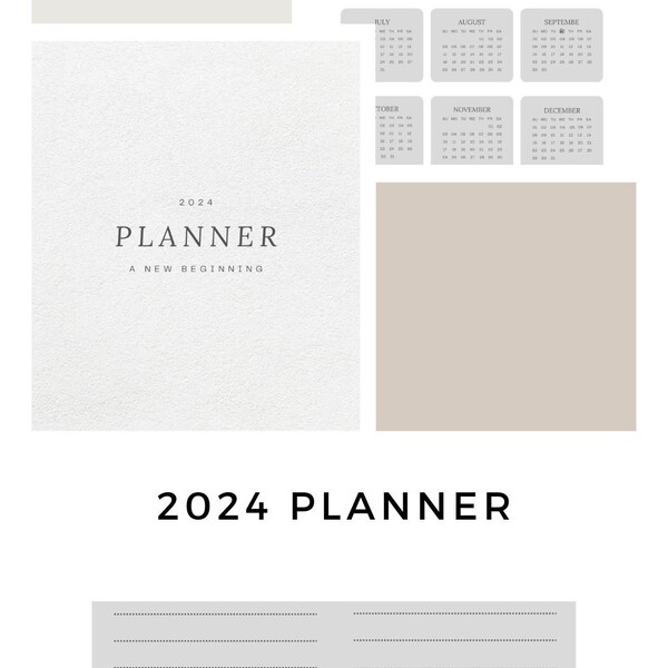 Unlock Your Potential: 2024 Goals & Plans Planner - Achieve Success, Stay Organized, and Make Every Moment Count!