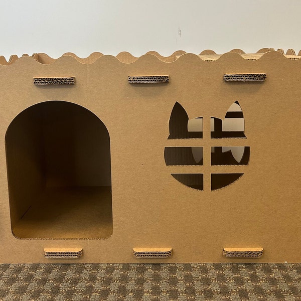 Cardboard Cat House Cat Scratcher Toy house All Double Wall Corrugated Single Floor