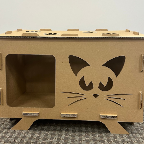 Cardboard Cat House Cat Toy house All Double Wall Corrugated Single Floor