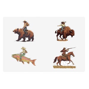 Cowgirls Sticker Sheet