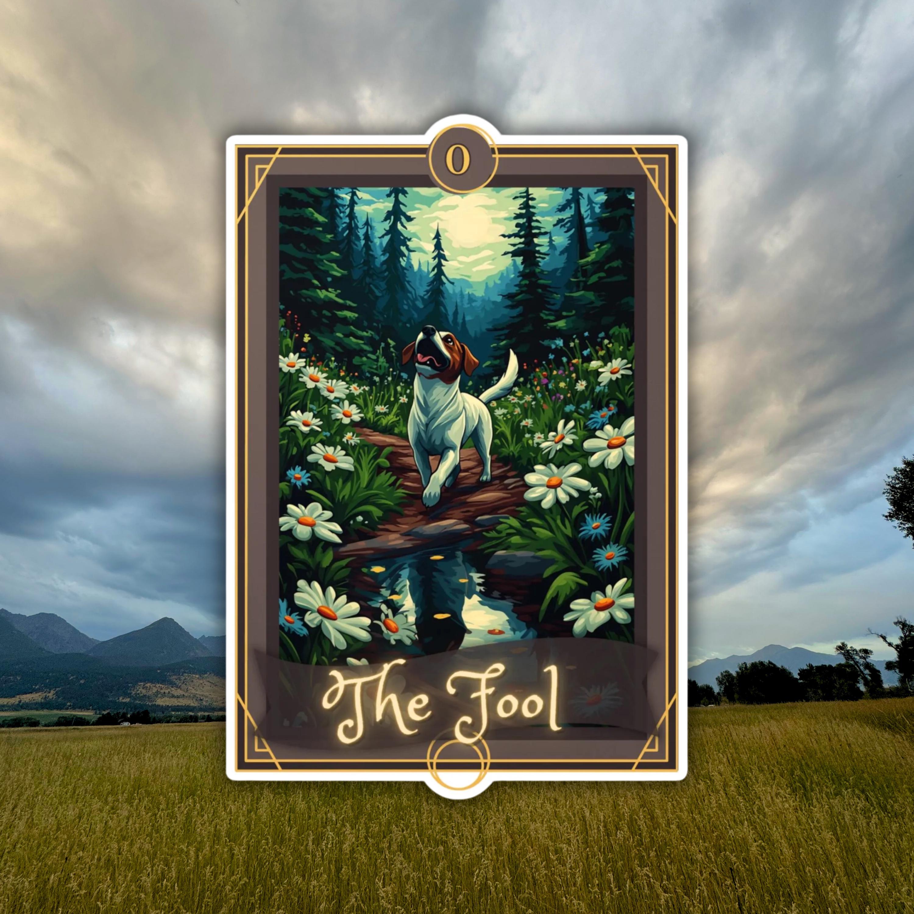 The Fool Jack Russell Terrier Tarot Card Vinyl Decal - Etsy