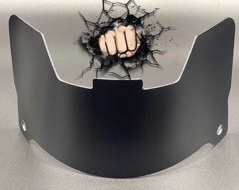 Gloss Black Full Size Helmet Visor (Display Only) Riddell Speed/Flex Compatible