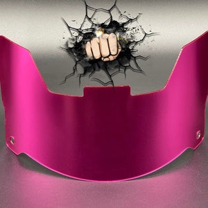 Pink Chrome Full Size Helmet Visor (Display Only) Riddell Speed/Flex Compatible