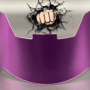 Purple Chrome Full Size Helmet Visor (Display Only) Riddell Speed/Flex Compatible Minnesota Vikings, Baltimore Ravens