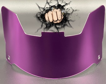 Full Size Helmet Visor (Display Only) Riddell Speed/Flex Compatible - Purple Chrome