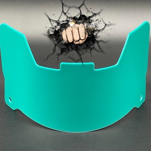 Teal Green Full Size Helmet Visor (Display Only) Riddell Speed/Flex Compatible