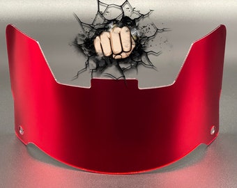 Full Size Helmet Visor (Display Only) Riddell Speed/Speed Flex Compatible - Crimson Dark Red Chrome
