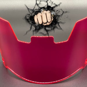 Hot Pink Clear Full Size Helmet Visor (Display Only) Riddell Speed/Flex Compatible