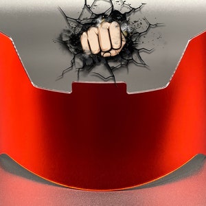 Red Chrome Full Size Helmet Visor (Display Only) Riddell Speed/Flex Compatible