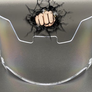 Clear Blade Full Size Helmet Visor (Display Only) Riddell Speed/Flex Compatible
