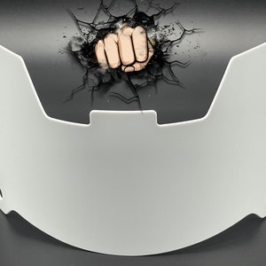 Gloss White Full Size Helmet Visor (Display Only) Riddell Speed/Flex Compatible