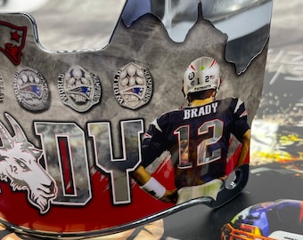 Tom Brady custom Full size visor