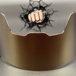 Copper Chrome Full Size Helmet Visor (Display Only) Riddell Speed/Flex Compatible Cleveland Browns, STS Series