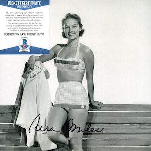 Vera Miles Actress Hand Signed Autograph 8x10 Photo with Beckett BAS COA