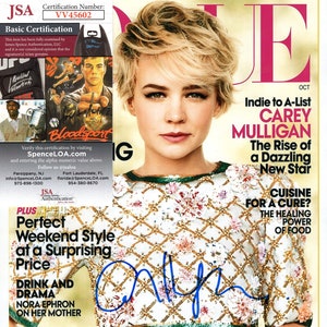 Carey Mulligan Actress Hand Signed Autograph 8x10 Photo with JSA COA