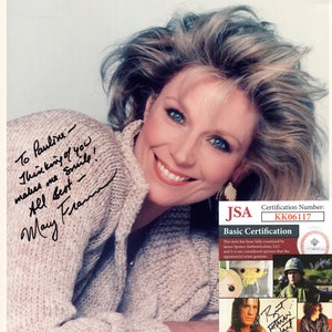 Mary Frann Actress Hand Signed Autograph 8x10 Photo with JSA COA