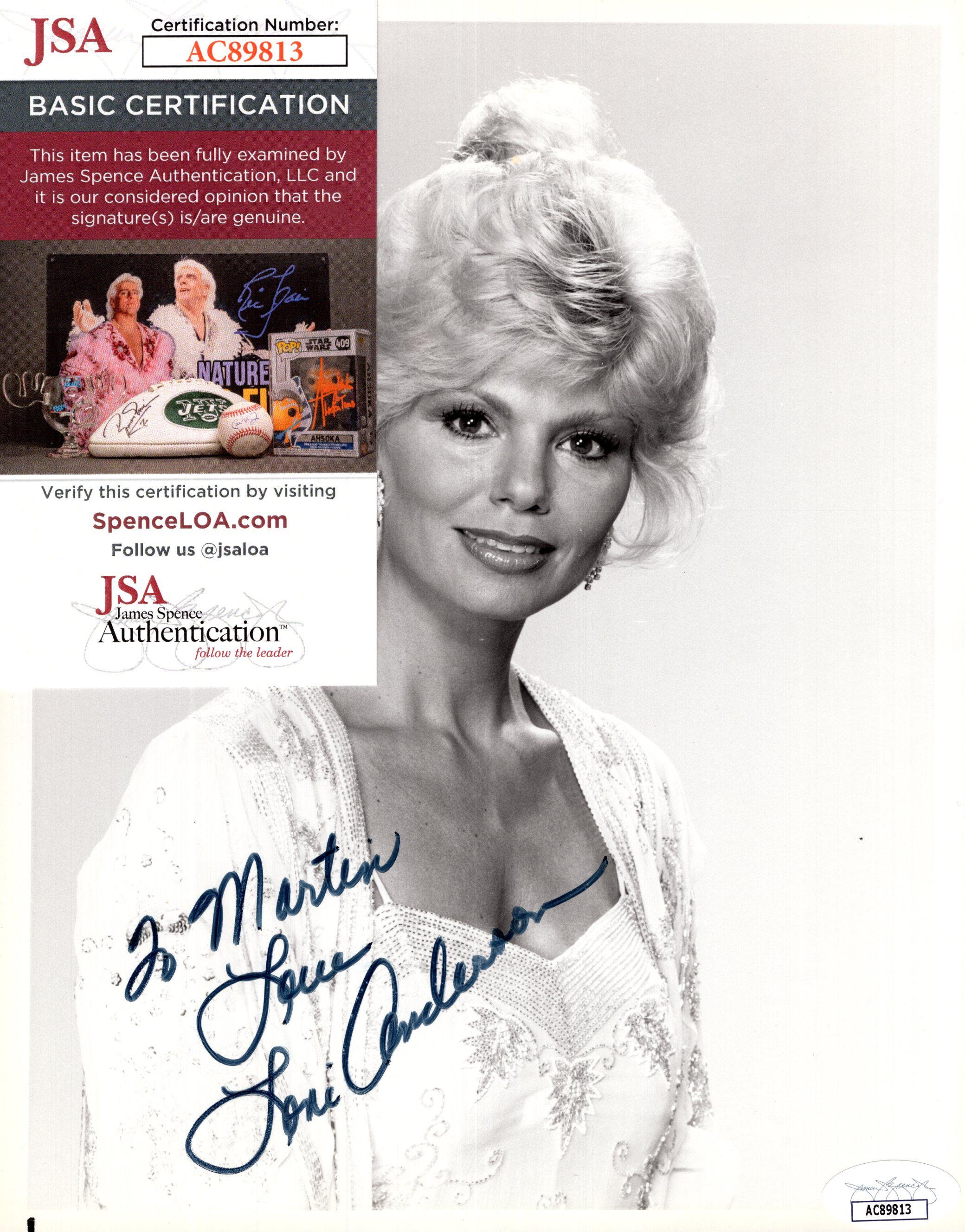 Loni Anderson actrice handgesigneerde handtekening 7 x 9 foto met JSA COA -  Etsy België, image size:2080x2655