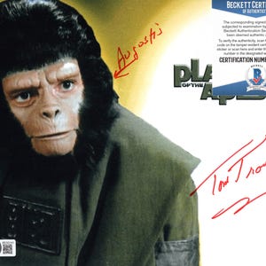 Tom Troupe Planet of The Apes Actor Hand Signed Autograph 8x10 Photo with Beckett BAS COA