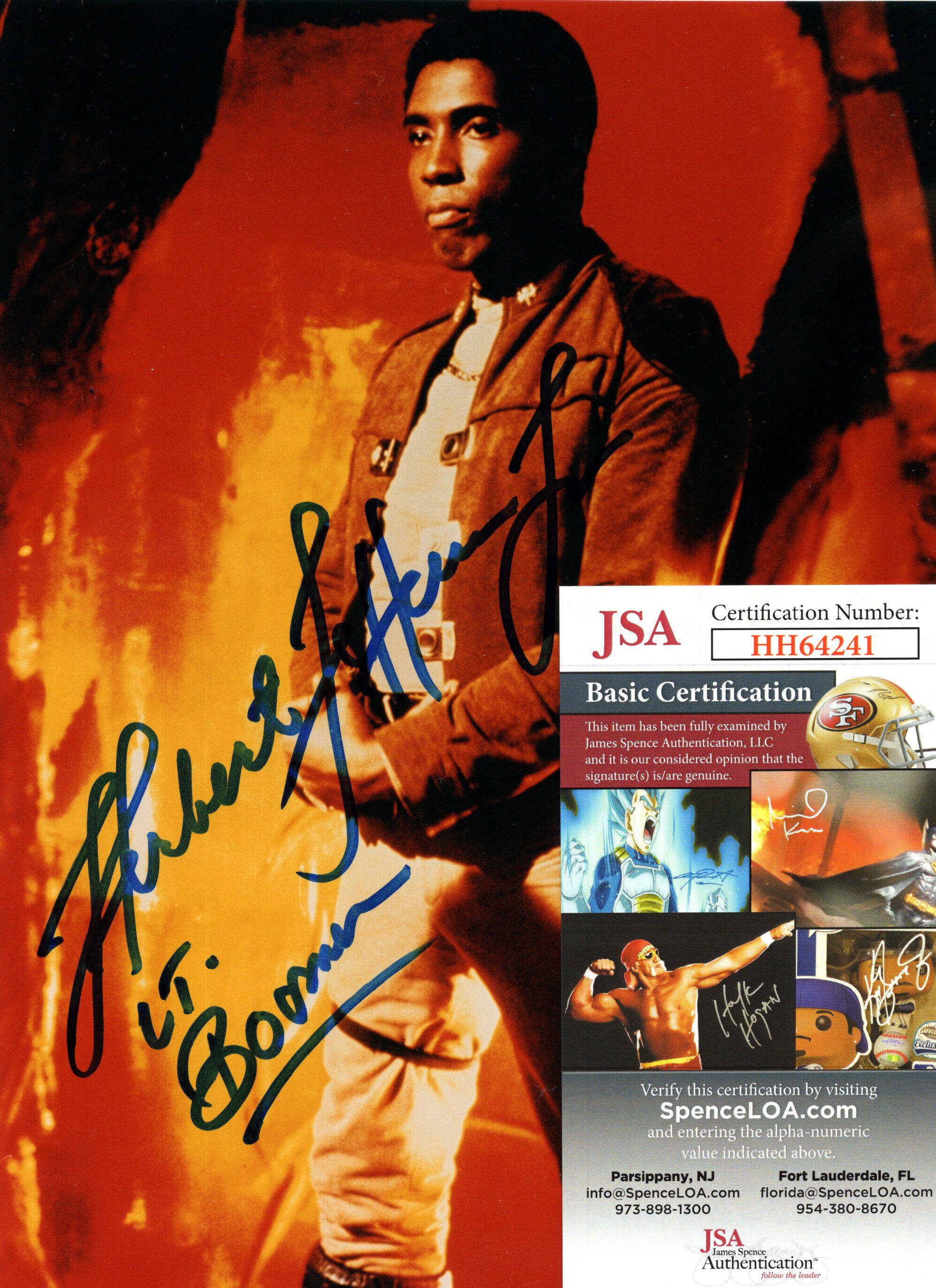 Herbert Jefferson Jr Lt. Boomer Battlestar Galactica Hand Signed Autograph 7x9 Photo with JSA COA