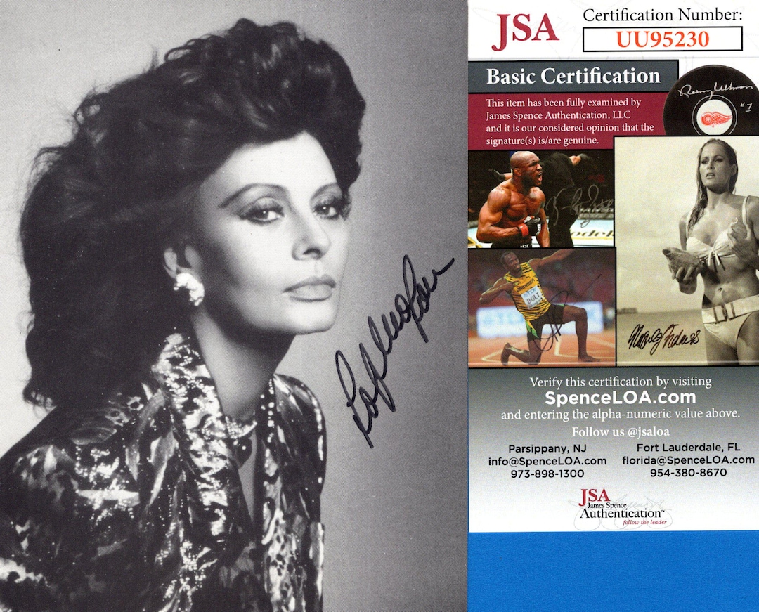 SOPHIA LOREN signed autographed photo COA Hologram main image 0
