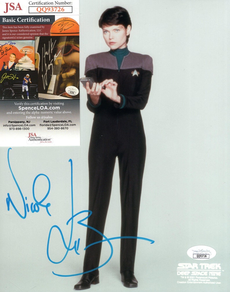 Nicole De Boer Ezri Dax Star Trek Deep Space 9 Actress Hand Signed ...