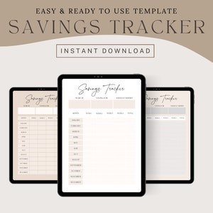 Savings Tracker - Budgeting Bliss for Financial Freedom | Digital download | Budget Planner | Debt Free Progress | Savings Tracker