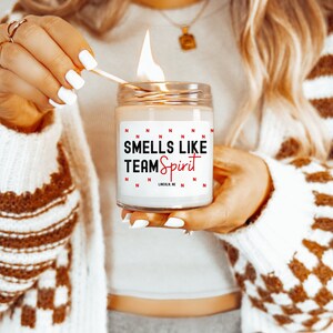 Nebraska Team Scented Soy Candle 9oz, Mom Gift, Housewarming, Teacher Gift, Friend Gift, Gift for Girl, Lincoln Nebraska, Nebraska Football