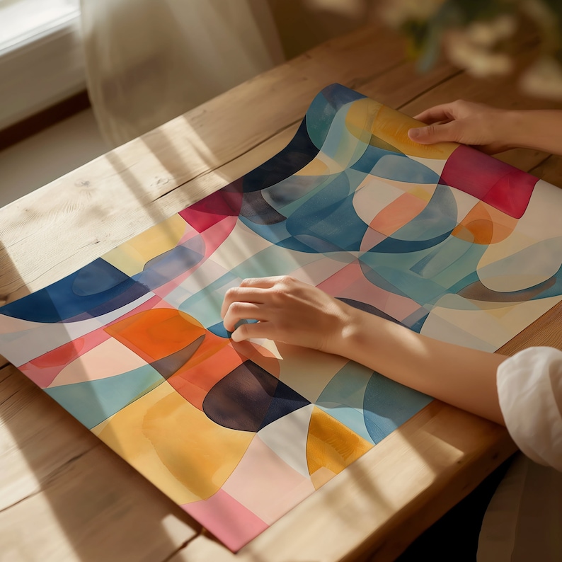 Abstract Loose Shapes Poster