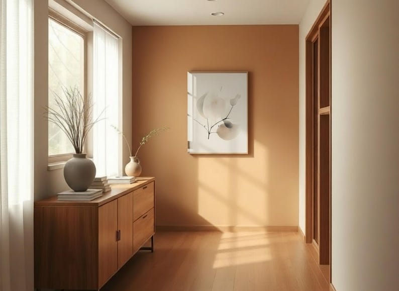 Japandi Leaf Print: Minimalist Scandi Wall Art (Digital Download) image 12