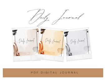 Digital Journal Combo, GoodNotes Journal, iPad Journal, tägliches Journal wöchentliches Journal