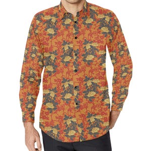 long sleeve mens casual dress shirts Men's Casual Long Sleeve Two Pocket Dress Shirt
