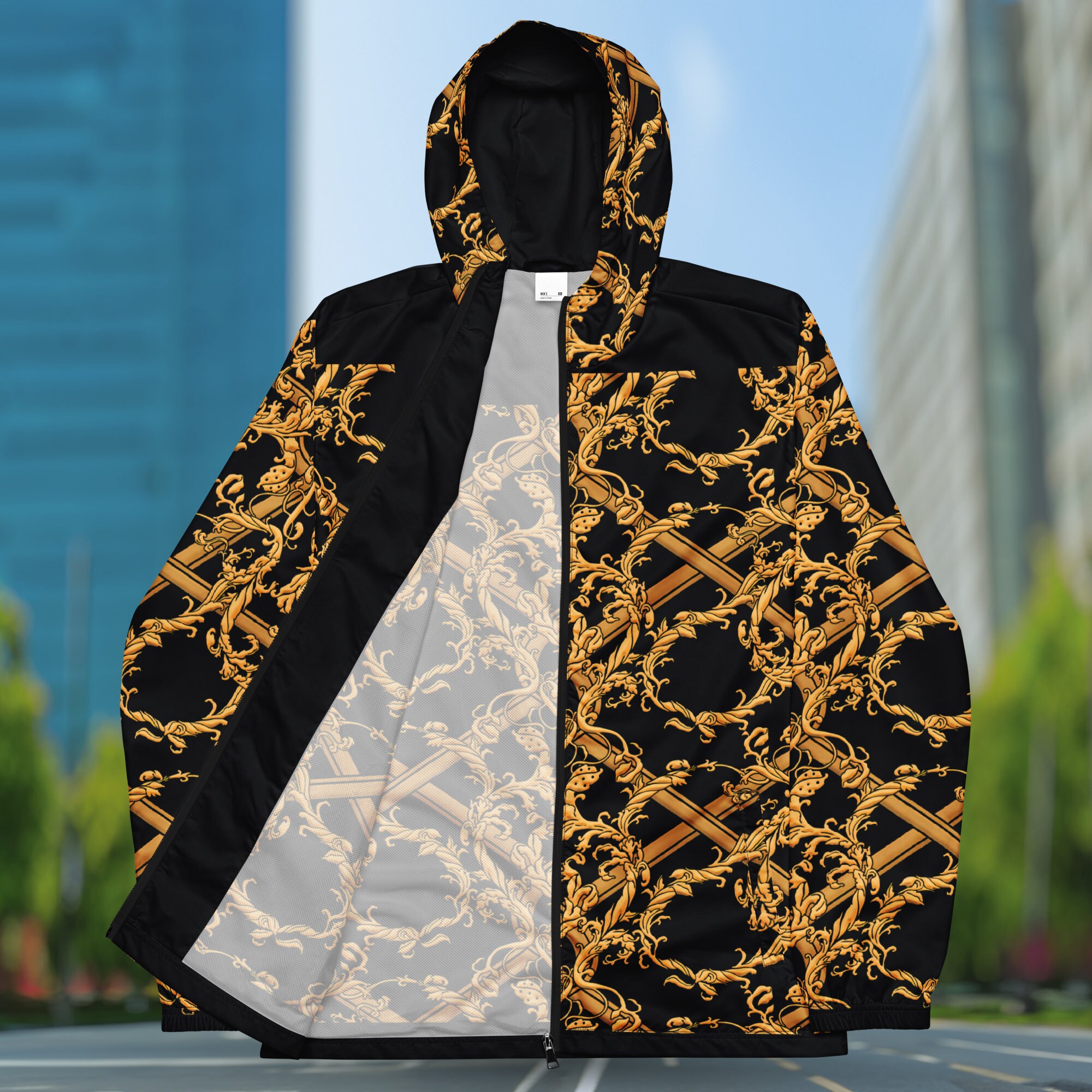 Yakuza Inspired Men's Windbreaker: Lightweight Water-resistant