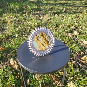 Handmade 5&quot; Diameter 23K Gold Mirror - Double Gilded