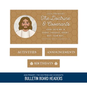 2025 Primary - Bulletin Board Kit - Doctrine and Covenants - Etsy Canada