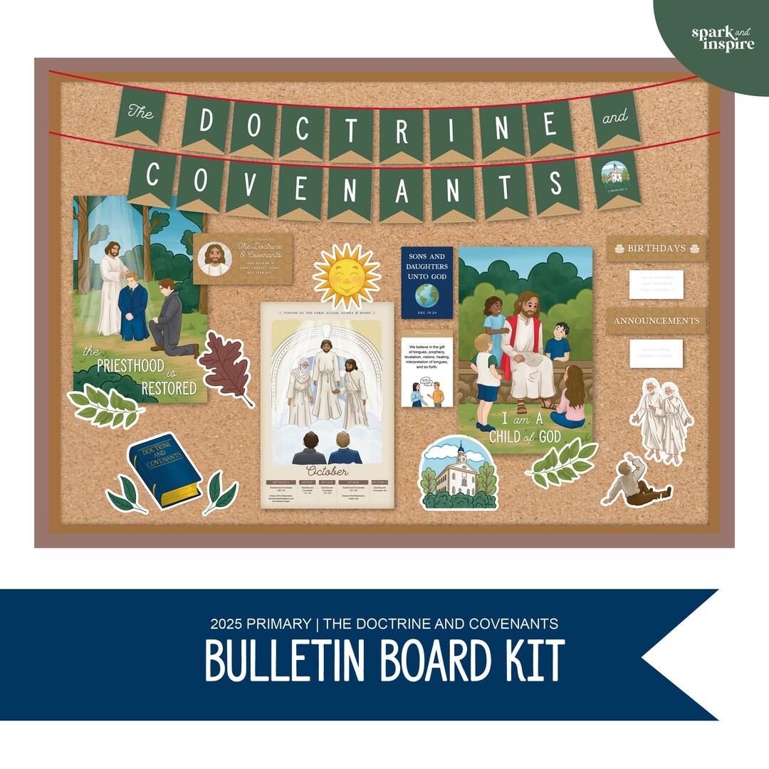 2025 Primary - Bulletin Board Kit - Doctrine and Covenants - Etsy Canada
