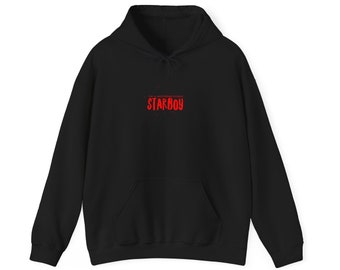 Starboy Hoodie I ' am mother fuckin'  Starboy Hoodie Hooded Trend album cover The Weeknd Fan Album cover Starboy pullover gift for him her