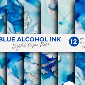 Blue Alcohol Ink Textures, liquid paint textures, abstract liquid backgrounds, blue alcohol ink splatters, sky and ocean backgrounds
