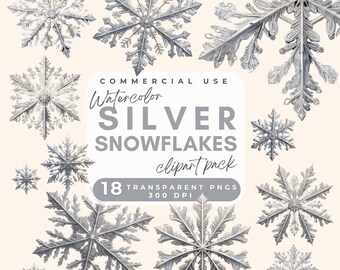 Sneeuwvlok clipart aquarel sneeuwvlokken clip art zilveren sneeuwvlokken clipart png Winter sneeuwvlokken afbeeldingen, winter ambachten afdrukbare sneeuwvlokken