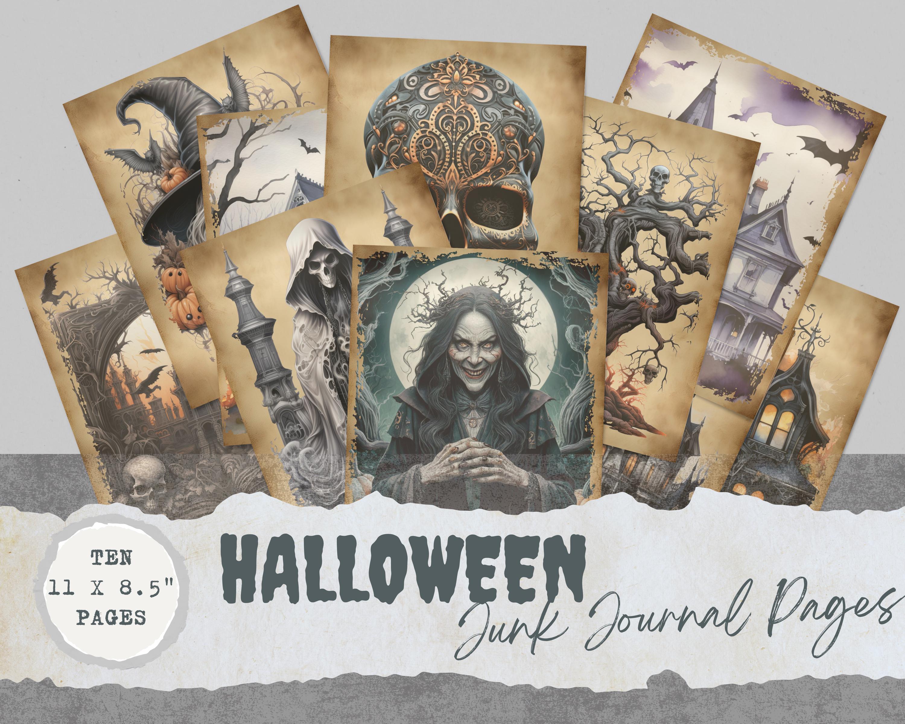 ハロウィン ジャンク ジャーナル ページ バリュー バンドル、お化け