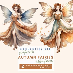 Fall fairy clipart, Autumn fairy clipart, Watercolor Woodland Forest Fairy Autumn Garden Baby Shower Card Making Commercial use Clip Art PNG