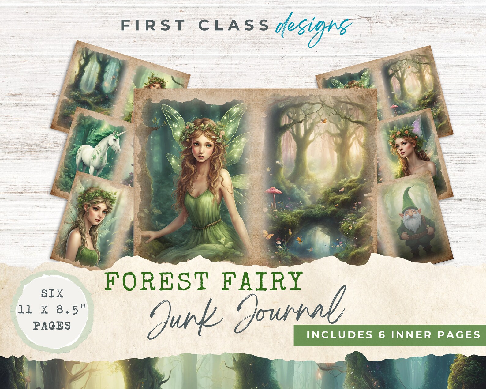 Forest Fairy Junk Journal Forest Fairies Printable Junk Journal Pages ...