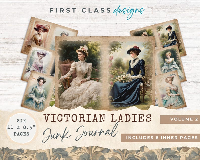 Victorian Women Junk Journal Pages, Victorian Ladies for Junk ...