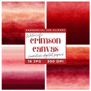 Carta digitale sfumata rossa senza soluzione di continuità, sfondi acquerello strutturati, sfondo dipinto astratto color cremisi intenso e bordeaux, texture artistica rossa