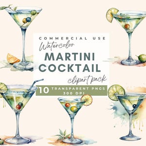 Watercolor martini clipart Cocktail Clipart Wedding Signage Signature Cocktails Martini Signature Drink Sign Wedding Invitation Clip Art PNG