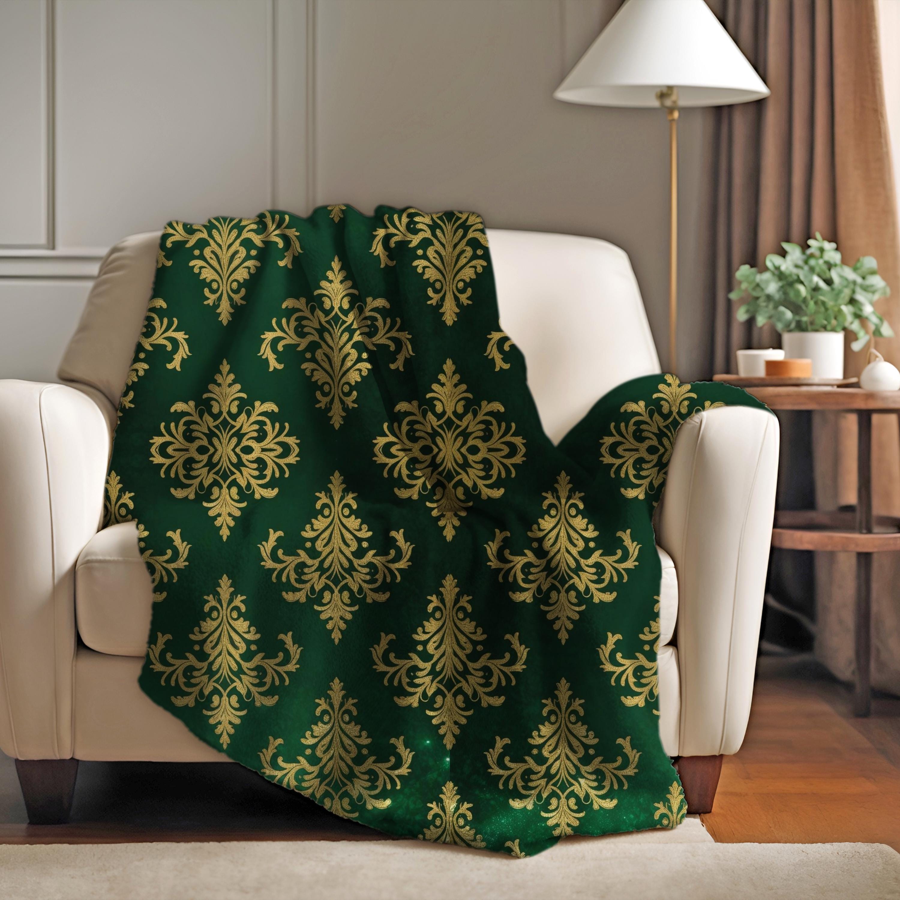 Emerald Green and Gold Digital Paper VOLUME 2, Background Images for ...