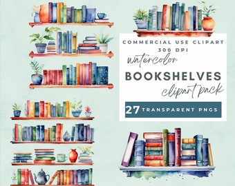 Imágenes prediseñadas de estanterías, estantería, lectura, amante de los libros, ratón de biblioteca, biblioteca, imágenes prediseñadas de estanterías de acuarela, uso comercial, PNG transparente
