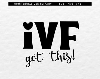 IVF kreeg deze Svg Png, vruchtbaarheidsreis Clipart, onvruchtbaarheidsbewustzijn ontwerp, motiverende citaat, veranderlijke kleur Svg