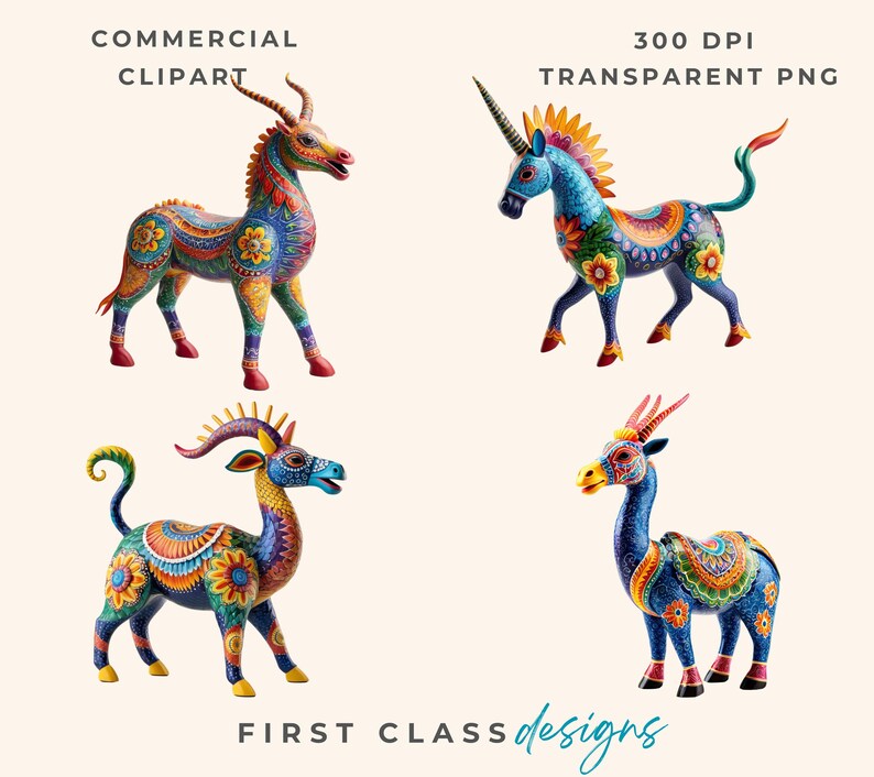 Alebrijes Clipart, Día De Los Muertos Alebrije Clip Art, Day of the