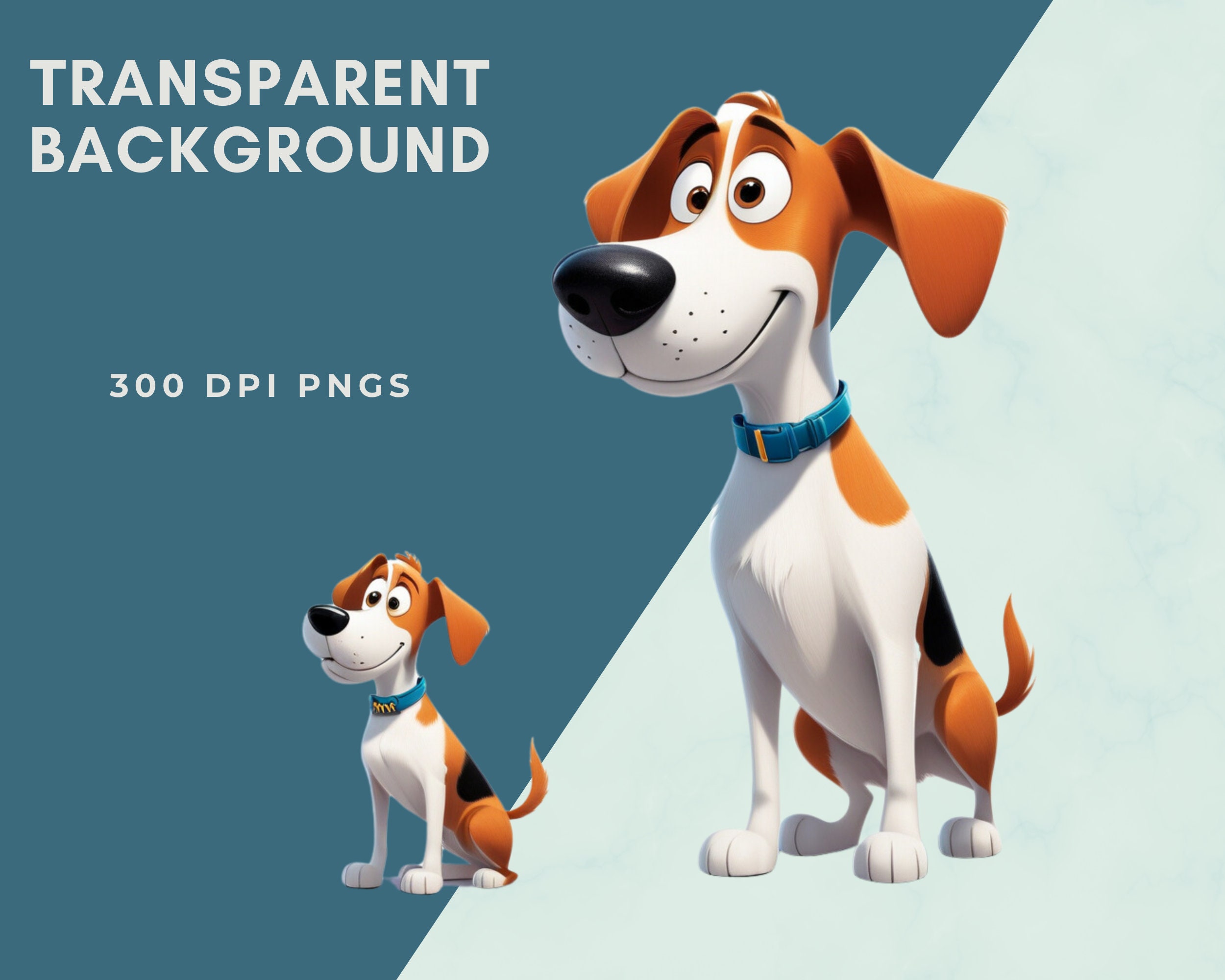 Quirky Dog Clipart PNG, Whimsical Dogs Sublimation Clip Art Animals ...