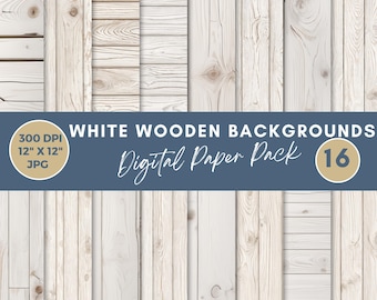 White Wood background digital papers, White wooden texture paper, Rustic wood digital background, Distressed wood white paper Light Wood JPG